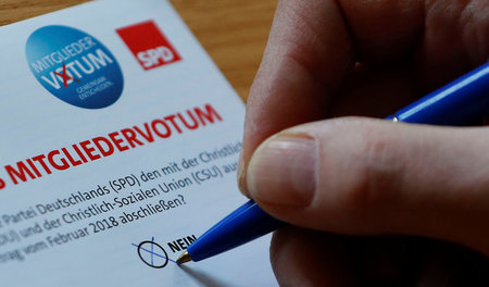 Der Aufruf richtet sich vor allem auch an diejenigen SPD-Mitglie...
