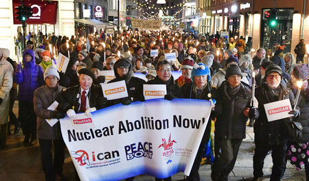 Demonstration der »Internationalen Kampagne zur Abschaffung von ...