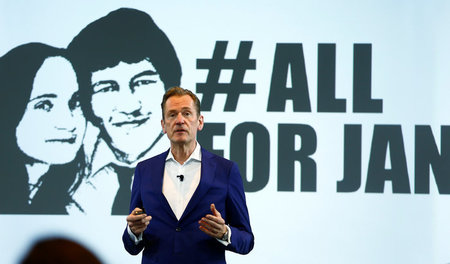 Der Vorstandsvorsitzende von Springer, Mathias Döpfner, gedachte...