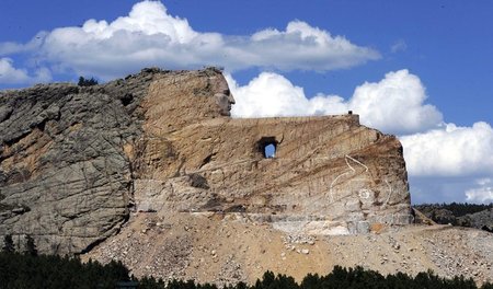Anhaltender Widerstand: Crazy Horse Memorial am Thunder Mountain...