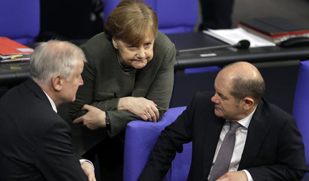 Über Erhard lästerten Bundesinnenminister Horst Seehofer (CSU), ...