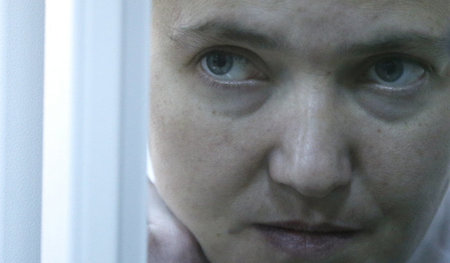 Abgeordnete hinter Gitter: Nadeschda Sawtschenko wurde am Donner...