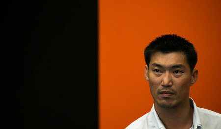 Thanathorn Juangroongruangkit verkündet am 15. März 2018 in Bang...