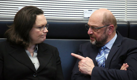 Heute hü, morgen hott sagen: Andrea Nahles will dahin, wo Martin... Heute hü, morgen hott sagen: Andrea Nahles will dahin, wo Martin...