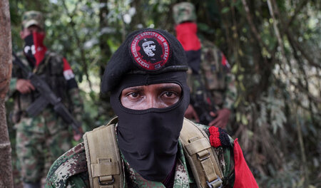 ELN-Comandante »Yerson« am 30. August 2017 im Nordwesten Kolumbi...