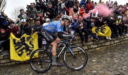 »Alle Gedanken ...« – Michael Goolaerts bei der Flandern-Rundfah...