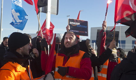 Streik bei Amazon am 21. März in San Fernando bei Madrid