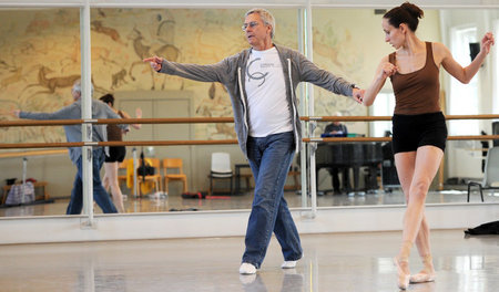 John Neumeier, hier bei einer Probe im Ballettzentrum, wird sein...
