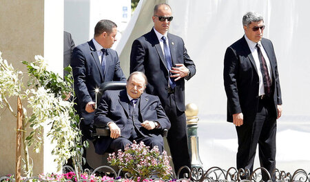 Seltener öffentlicher Auftritt: Algeriens Präsident Abdelasis Bo...