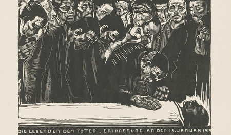 Die »harte« Kunst: »Gedenkblatt für Karl Liebknecht« von Käthe K...