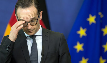 Schwacher Auftritt: Bundesaußenminister Heiko Maas will die Vere...
