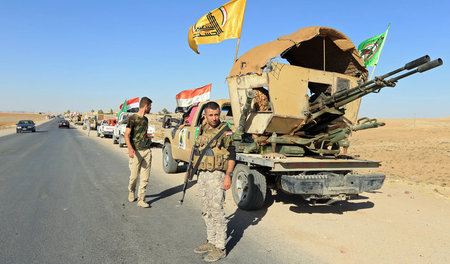 Die schiitische Miliz Hashd al Shaabi im Irak (Oktober 2017) Die schiitische Miliz Hashd al Shaabi im Irak (Oktober 2017)