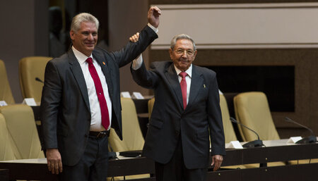 Kubas neues Spitzenteam: Staatspräsident Miguel Díaz Canel und P... Kubas neues Spitzenteam: Staatspräsident Miguel Díaz Canel und P...