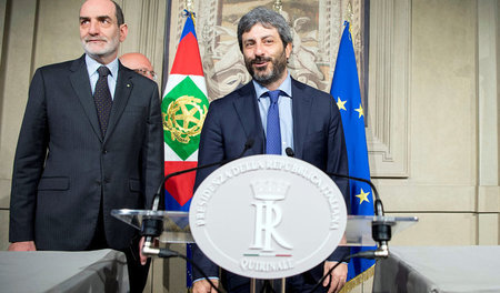 Soll eine Regierung finden: M5S-Politiker Roberto Fico wurde von... Soll eine Regierung finden: M5S-Politiker Roberto Fico wurde von...