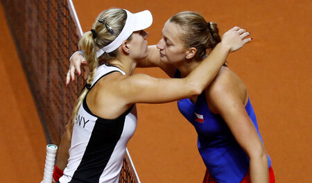 »Freundschaftlich kollegiales ­Verhältnis«: Kerber und ­Kvitova ...