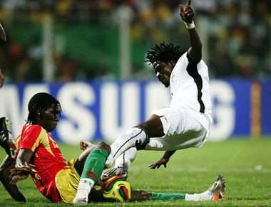 Auf den letzten Drücker fliegt Ghana davon: hier Layea Kingston ...