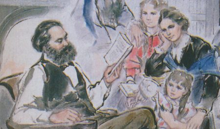 »Interpretieren kann jeder«: Familie Marx (undatierte Darstellun...
