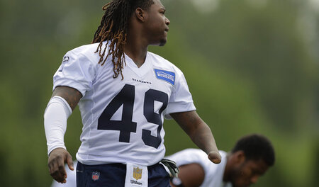 Schnellster Linebacker und nun der erste Einhändige in der NFL: ...