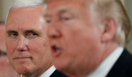 Trumps rechte Hand: US-Vizepräsident Michael »Mike« Pence währen... Trumps rechte Hand: US-Vizepräsident Michael »Mike« Pence währen...