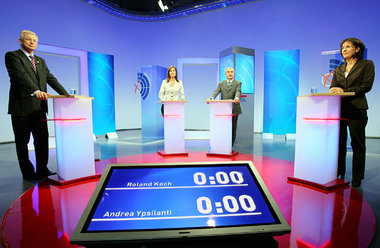 TV-Duell im Hessischen Rundfunk am Sonntag: Kochs autoritärer Ge...