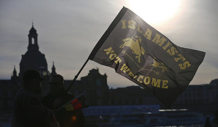 Alles Islamisten: Pegida-Anhänger in Dresden