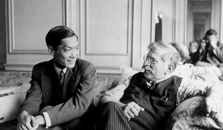Magnus Hirschfeld 1932 mit dem chinesischen Arzt Dr. Li Shiu Ton...