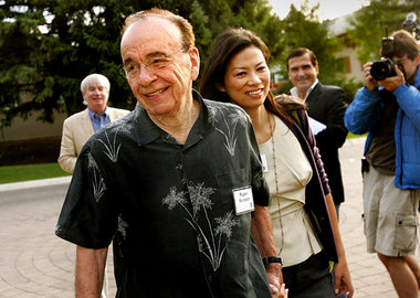 Immer dynamisch, auch privat: Rupert Murdoch mit seiner dritten ...