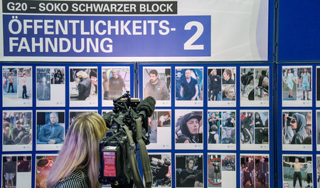 Am Onlinepranger: Die Hamburger Polizei präsentierte am Mittwoch... Am Onlinepranger: Die Hamburger Polizei präsentierte am Mittwoch...