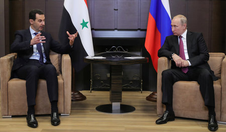 Einigkeit über Wiederaufbau: Syriens Präsident Baschar Al-Assad ...