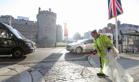 Großes Reinemachen in Windsor am Tag nach der Royal-Hochzeit