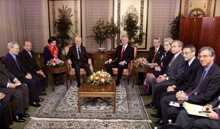 Gescheiterte Verhandlungen: Der damalige syrische Präsident Hafi...