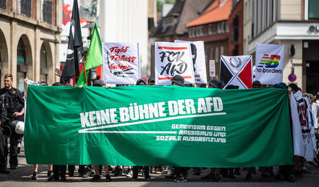 Demonstration gegen die AfD in Münster (12.05.18)