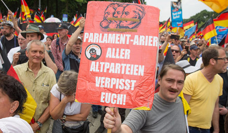 Die AfD wollte sich am Sonntag als »Volkes Stimme« in Szene setz...