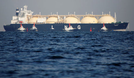 Mit hochriskanter Fracking-Technologie gefördertes Flüssiggas wi...