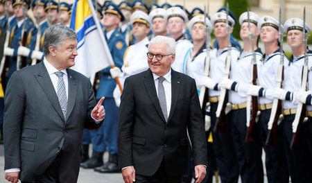 Zurück an alter Wirkungsstätte: Bundespräsident Frank-Walter Ste...