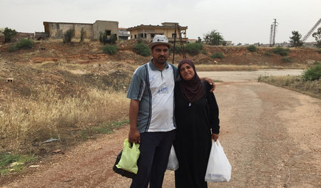 Gemeinsames Fastenbrechen: Die Geschwister Fatma und Mustafa Tla...