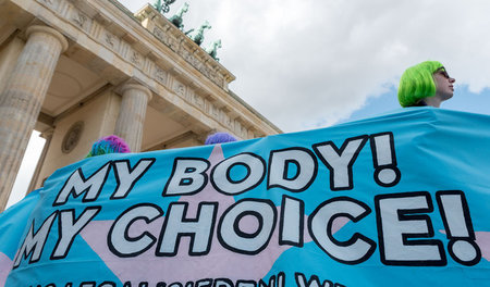 Demo für Selbstbestimmung im September 2017 in Berlin. Hier prot...