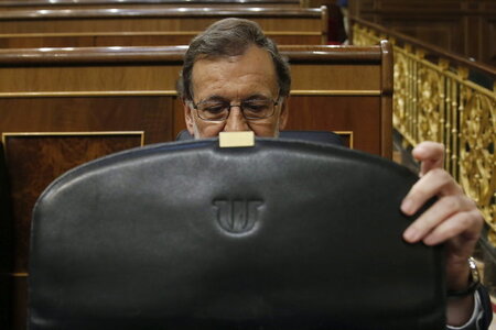 Spaniens bisheriger Ministerpräsident Mariano Rajoy muss seine K...