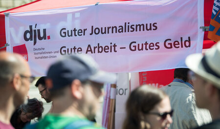 Könnten bald dauerhaft die Arbeit niederlegen: Die Redakteure de...