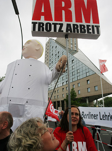 Protest vor dem SPD-Parteitag in Berlin