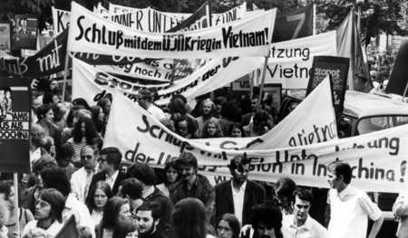 Der Protest war weltweit: Demonstration gegen den Vietnamkrieg d...