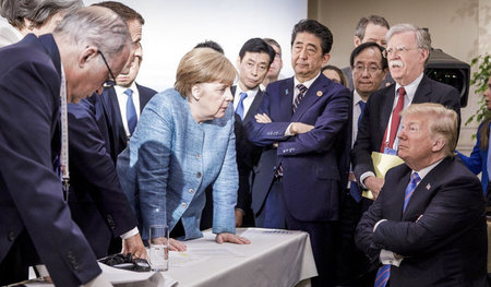 Beim Treffen der G-7-Staaten kam es zu keiner Einigung (La Malba... Beim Treffen der G-7-Staaten kam es zu keiner Einigung (La Malba...