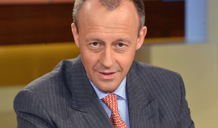 Friedrich Merz, der Vorsitzende des exklusiven Vereins Atlantik-...
