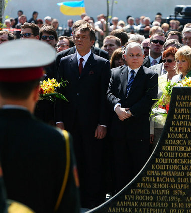 Juschtschenko und Kaczynski