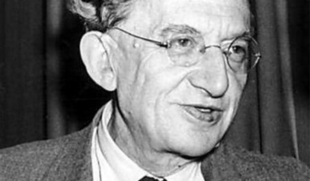 Georg Lukács auf der Tagung des Weltfriedensrates am 3. Juli 195...