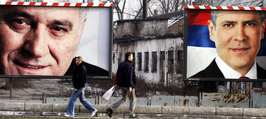 Tomislav Nikolic (links) oder Boris Tadic – wer auch immer Präsi... Tomislav Nikolic (links) oder Boris Tadic – wer auch immer Präsi...