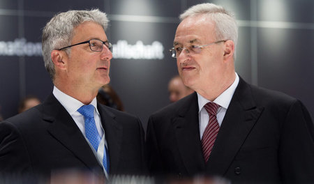 Gestürzte Bosse: Rupert Stadler (l.) und dem früheren VW-Vorstan...