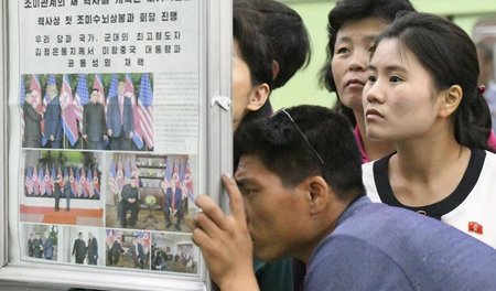 U-Bahn-Station in Pjöngjang: Großes Interesse an den Berichten i...