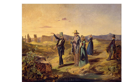 Wo ist der Weg? »Engländer in der Campagna« von Carl Spitzweg (Ö...