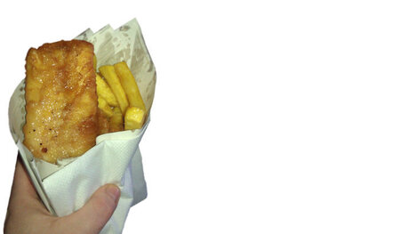 Einfach mal Fish ’n’ Chips. Begründung? Nö.
